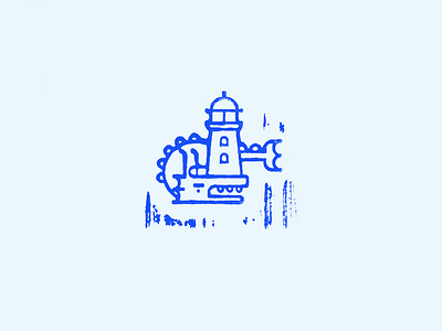 Salt Stamp lighthouse salt sea creature