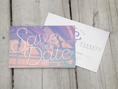 Save The Date Cards date marriage married mockup postcard save script the typography wedding