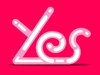 Yes font jpeg strokes type typography yes