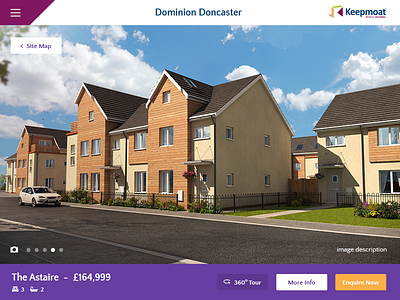 Keepmoat Homes - Showroom App app buying home house interface new build web app