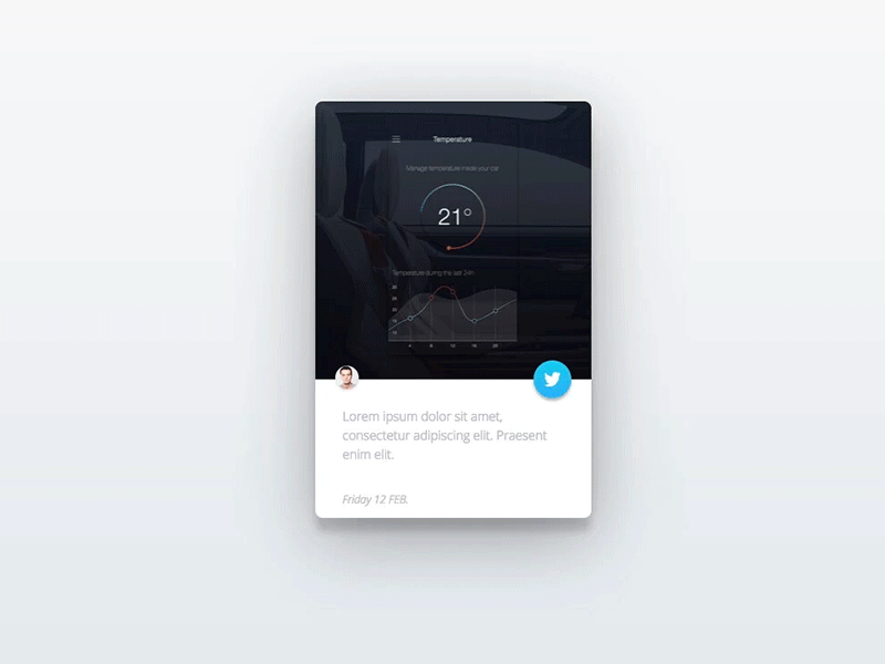 Materials Sharing Card animate card design gif google materials profile sharing twitter