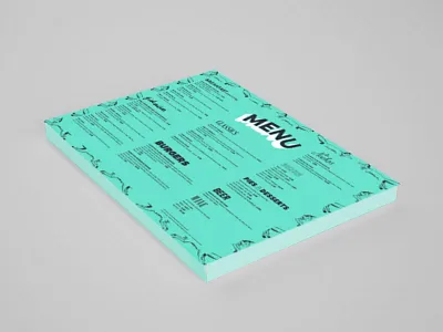 LuckyFox Menu Design branding design logo merchandise restaurant typography