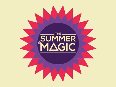 Summer Is Magic Logo club event logo music night summer