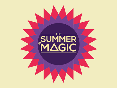 Summer Is Magic Logo club event logo music night summer