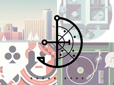 Radar #006 - Justin Mezzell 40fathoms art cottonrag giclee gicleeprint highquality illustrator poster posters print printed prints