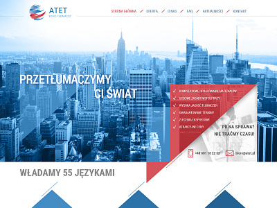 Translation geometry home page translation agency web design