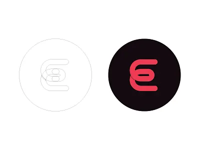 Type exploration with the E design e logotipo logotype mark symbol