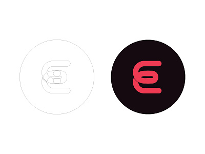 Type exploration with the E design e logotipo logotype mark symbol