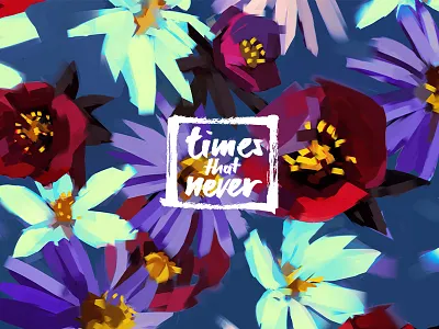 times_that_never collection floral logo longiy pattern timesthatnever