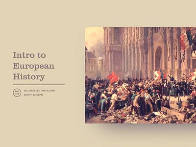 HST 305 cms course education history interface shadow ui ux web website