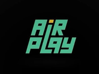 AirPlay Logo design ai air black brand identity illustrator logo market play vector visual viz