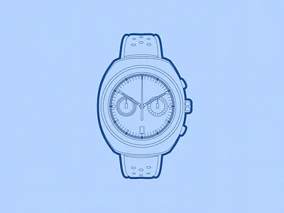 Autodromo Prototipo - 30 Minute Warmup autodromo chronograph drawing illustration mechanical prototipo warmup watch wip