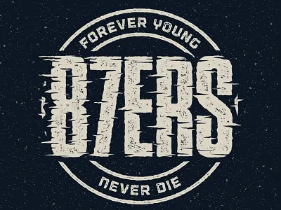 87ERS #2 87 87ers grunge typography vector