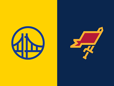 Let the games begin... basketball bridge cavaliers championship flag gate icon logo nba sports sword warriors