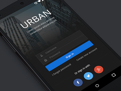 Login UI (Android) android app login reader ui