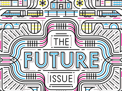 Future illustration typography