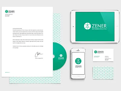 Corporate Identity. Zener ana rebeca perez brand branding corporate icon identity logo logotype symbol type ui user interface