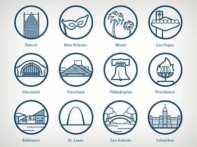 VFA icons america blue cities icons las vegas new orleans philadelphia providence venture vfa