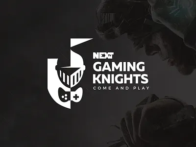 NEXT TV Gaming Knights event game gaming knights logo logo design logomark logotype next nexttv nights tv
