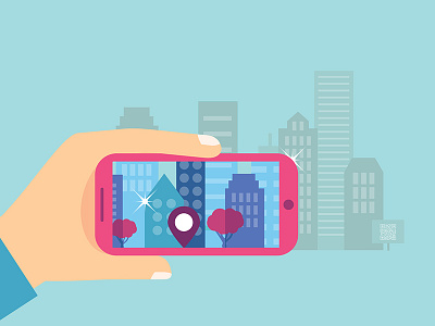 Augmented reality ar augmented reality digitize illustration mobile smartphone