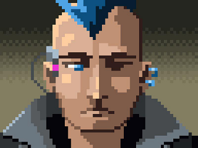 CyberPunk cyber cyber punk pixel art