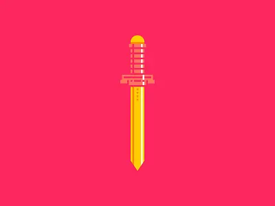 golden sword design golden graphic icon illustration red sharp sword vector