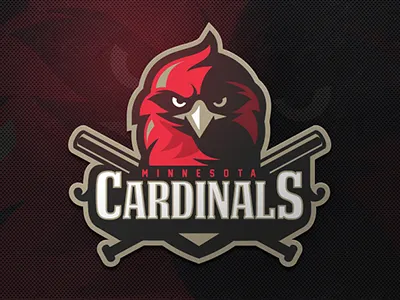 Cardinals baseball bat bird cardinals logo sport zerographics