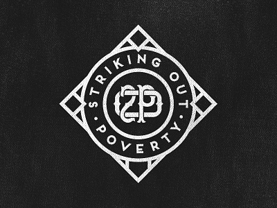 Striking Out Poverty 2 baseball layout logo mlb non profit poverty strike type