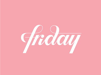 Friday friday identity lettering logo nice type typography viet