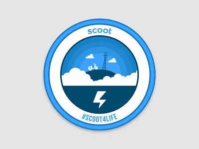Scoot4life badge san francisco sticker transportation travel