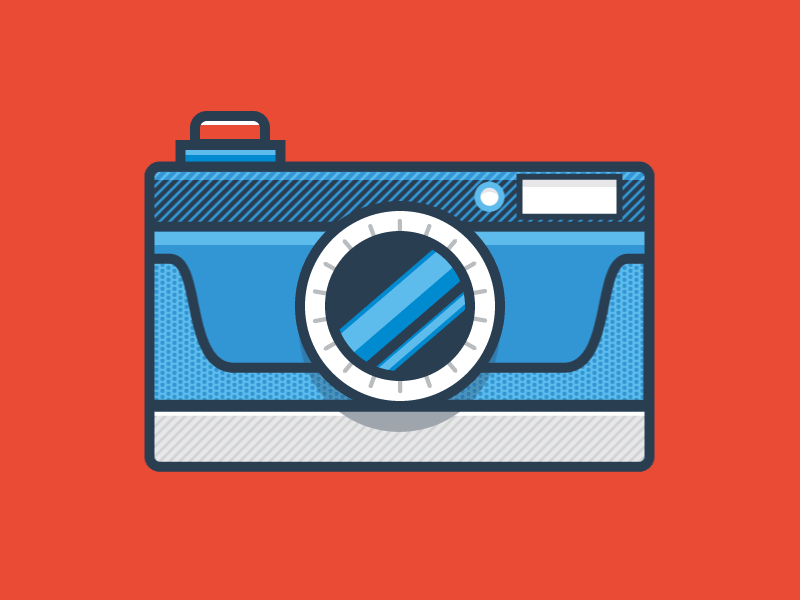 Cheese! animated camera gif illustration illustrator motion study