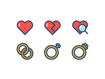 Colourful Weddings diamond heart icons in love love outline icons outline wedding icons ring rings search wedding icons weddings