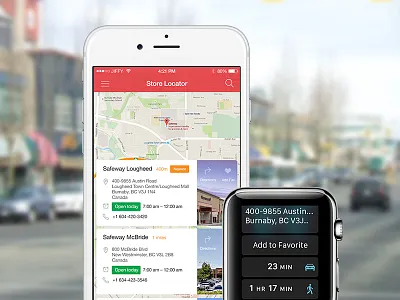 Store Locator apple watch direction estimation eta gps location locator map store watch watch app