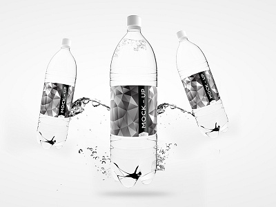 Water Bottle Mock Up black bottle drink food fresh label mock soda up water