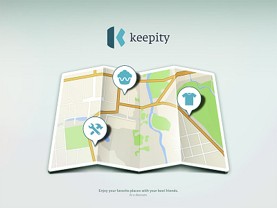 Keepity beta landing logo screen shopping social splash