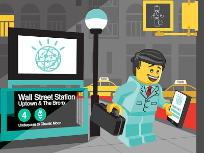 Chaos Theory Watson Illustration lego nyc wallstreet