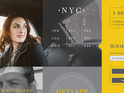 Car Service Website Concept car layout responsive web