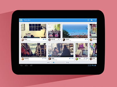 Molto email app android app tablet ui
