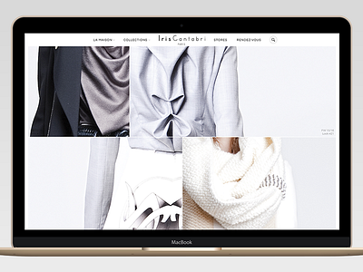 Iris Cantabri fashion homepage web design