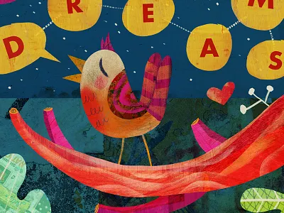 Sweet Dreams illustration kid print