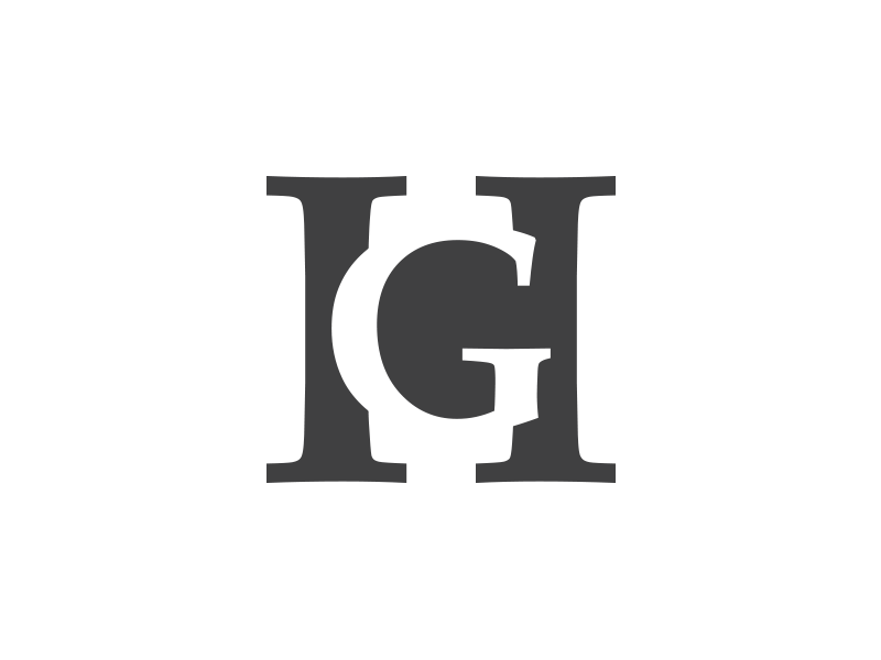 Iterate Iterate Iterate g group h horse logo man monogram
