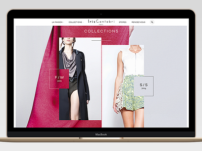 Iris Cantabri fashion homepage web design