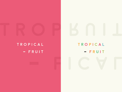 Tropical Fruit graphic design ho chi minh city logo minimal vietnam