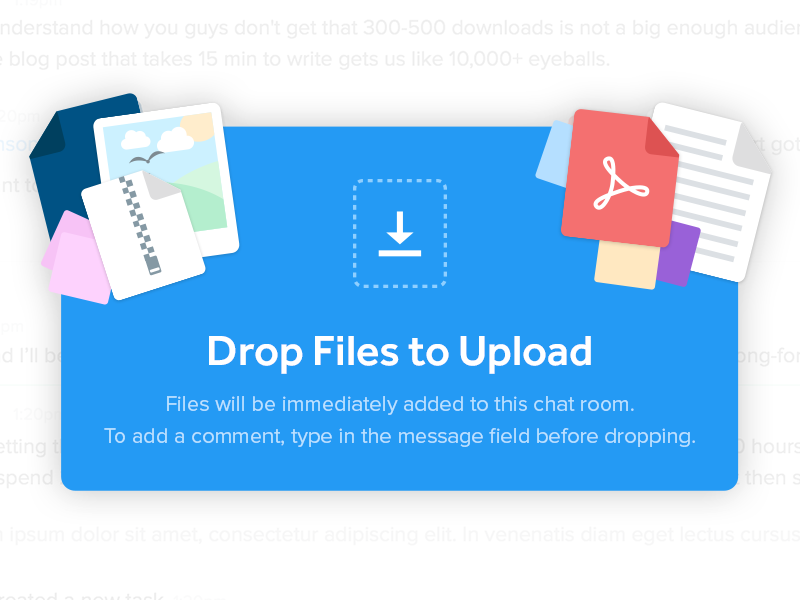 Example of Files Drop