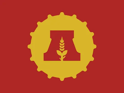 Alefest Secondary barley beer beverage bottlecap branding cleveland identity lockup logo type vector