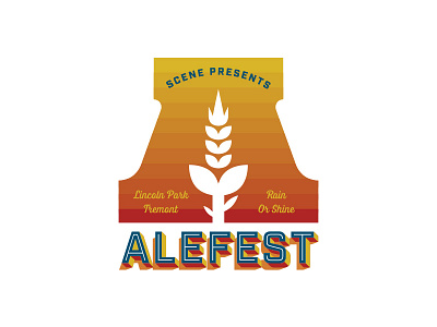 Alefest barley beer beverage branding cleveland identity lockup logo type vector