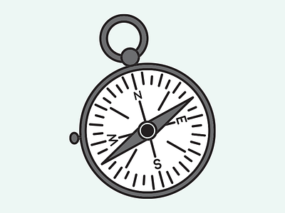 Compass 2d adventure camp compass explore hike icon logo navigation