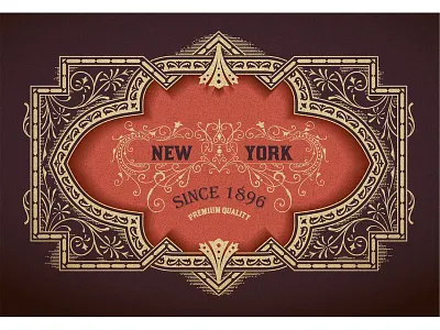 Retro card. baroque card floral frame greeting label letter old poster retro vector victorian