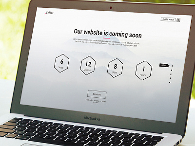 Coming Soon Template andreiovich creative design dribbble html5 landing light psd template theme themeforest web