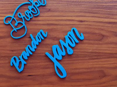 3D Lettering 3d print 3d printing brush lettering hand lettering lettering